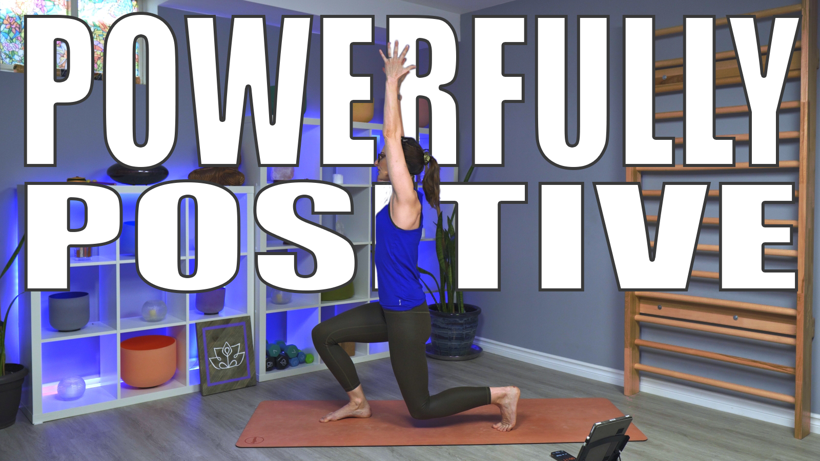 Carole Carter from Living Lotus Online on a yoga mat demonstrating high intensity interval training pilates techniques