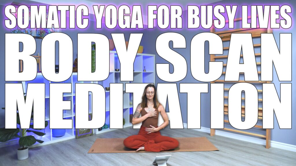 Carole Carter demonstrating meditative seated pose in the Living Lotus Online studio