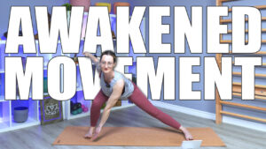 Carole Carter demonstrating HIIT Yoga in the Living Lotus Online studio