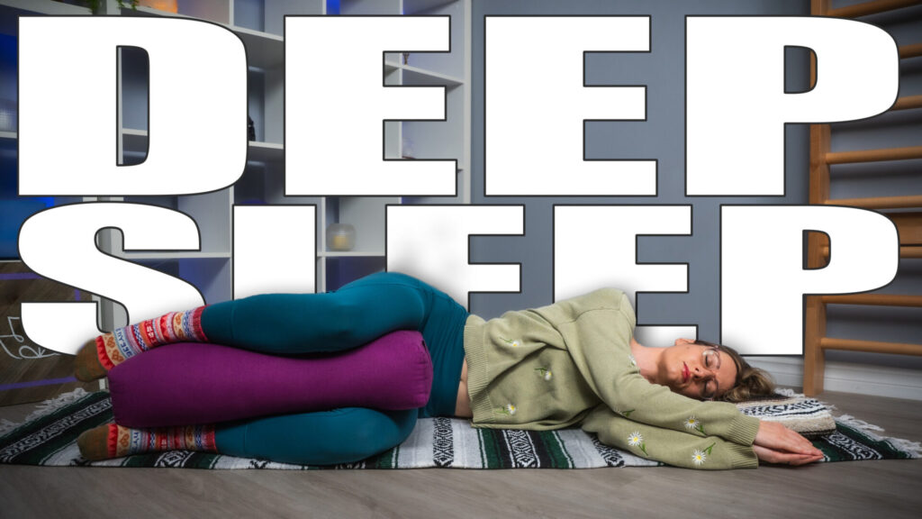 A deeply tranquil closing practice to invite rest and reset. Supported poses such as Legs-on-Bolster, Reclined Goddess, and Side-Lying Savasana calm the mind and prepare the body for deep, nourishing sleep. This session emphasizes slow, rhythmic breathing and gentle stillness, guiding you toward a state of peaceful surrender. Breathwork & Meditation: 4-7-8 breath and Yoga Nidra–inspired relaxation for soothing the nervous system and promoting restful sleep.